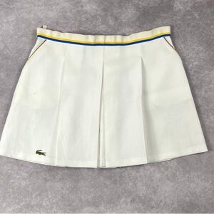 [176] LACOSTE Vintage 70s Rare Women's Tennis Pleated Skirt Size 44